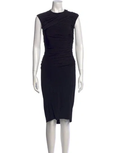 Pre-owned Louis Vuitton 2016 Midi Length Dress In Black