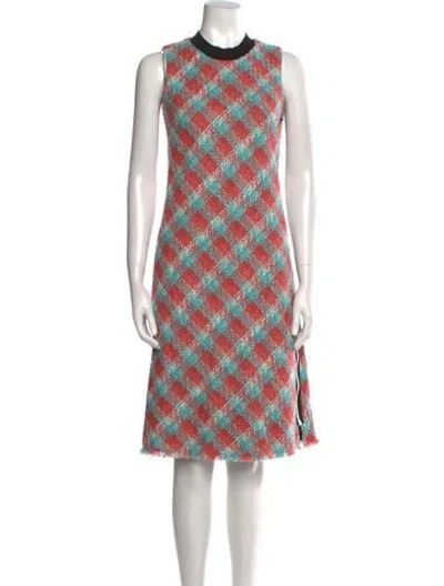 Pre-owned Louis Vuitton 2016 Midi Length Dress In Multi