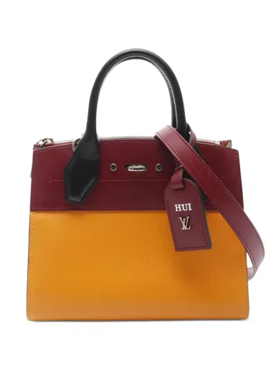 Pre-owned Louis Vuitton 2016 Mini City Steamer Two-way Handbag In Orange
