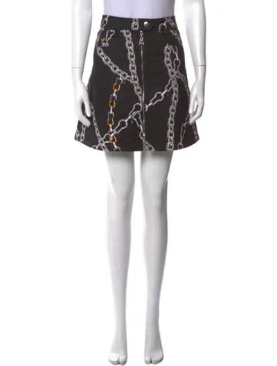 Pre-owned Louis Vuitton 2016 Mini Skirt In Black