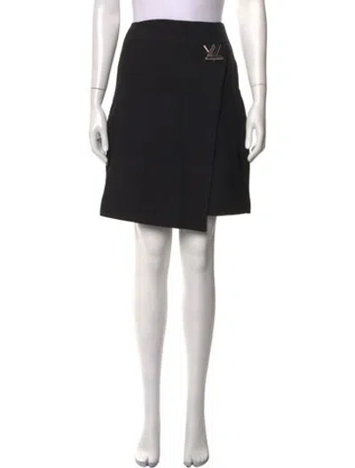 Pre-owned Louis Vuitton 2016 Mini Skirt In Black