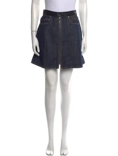 Pre-owned Louis Vuitton 2016 Mini Skirt In Blue