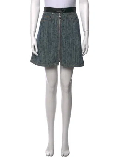 Pre-owned Louis Vuitton 2016 Mini Skirt In Blue