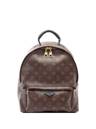 Pre-owned Louis Vuitton 2016 Mm Palm Springs Backpack In Brown