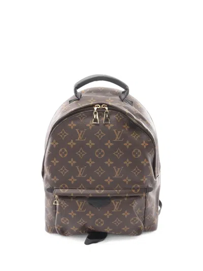 Pre-owned Louis Vuitton 2016 Mm Palm Springs Monogram Backpack In ブラウン