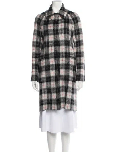 Pre-owned Louis Vuitton 2016 Mohair Coat In Grey