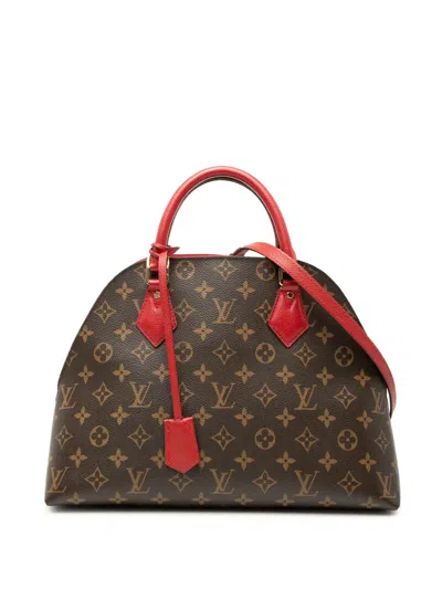 Pre-owned Louis Vuitton 2016 Monogram Alma Bnb Satchel In Brown