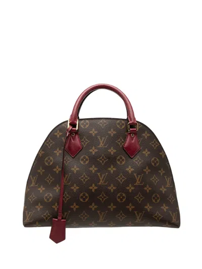 Pre-owned Louis Vuitton 2016 Monogram Alma Bnb Satchel In Brown