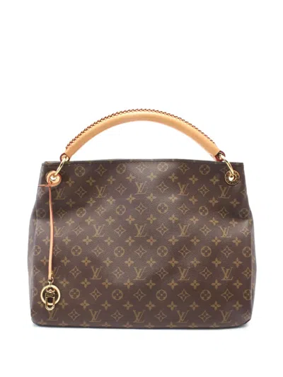 Pre-owned Louis Vuitton 2016 Monogram Artsy Mm Hobo Bag In Brown