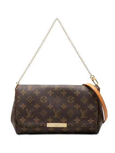 Pre-owned Louis Vuitton 2016 Monogram Favorite Mm Satchel In Brown