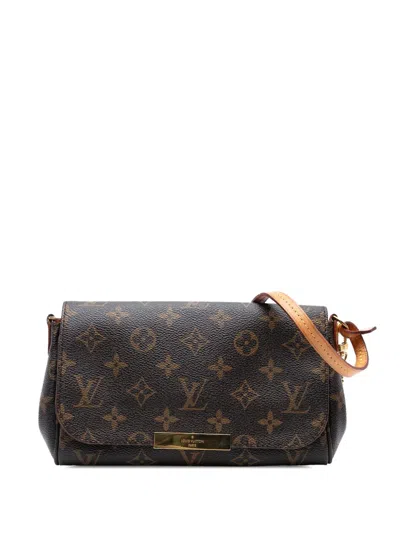 Pre-owned Louis Vuitton 2016 Monogram Favorite Pm Crossbody Bag In Brown
