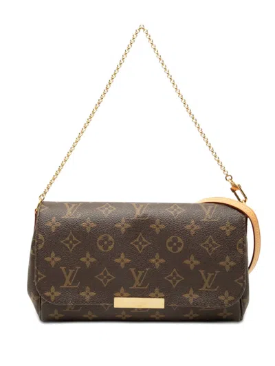 Pre-owned Louis Vuitton 2016 Monogram Favorite Pm Satchel In Brown