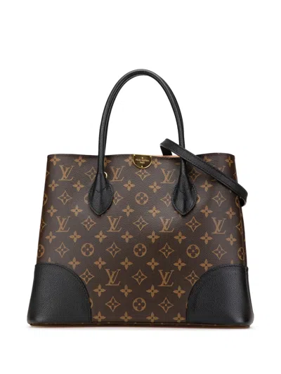 Pre-owned Louis Vuitton 2016 Monogram Flandrin Satchel In Black