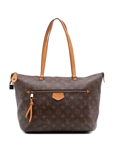 Pre-owned Louis Vuitton 2016 Monogram Iena Mm Tote Bag In Brown