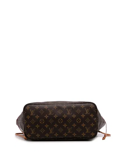 Pre-owned Louis Vuitton 2016 Monogram Neverfull Mm Tote Bag In Brown