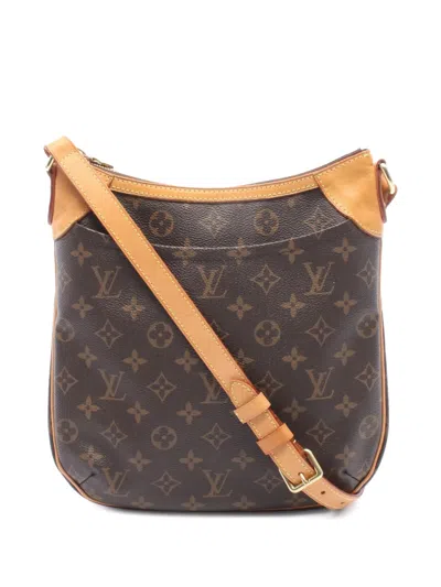 Pre-owned Louis Vuitton 2016 Monogram Odeon Pm Crossbody Bag In Brown