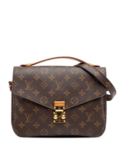 Pre-owned Louis Vuitton 2016 Monogram Pochette Metis Satchel