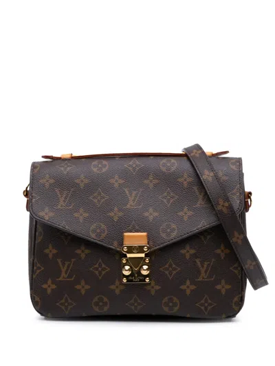 Pre-owned Louis Vuitton 2016 Monogram Pochette Metis Satchel