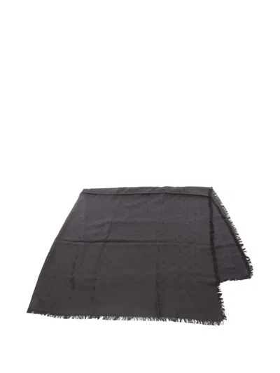 Pre-owned Louis Vuitton 2016 Monogram Shawl In Black