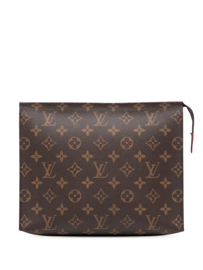 Pre-owned Louis Vuitton 2016 Monogram Toiletry Pouch 26 Clutch Bag