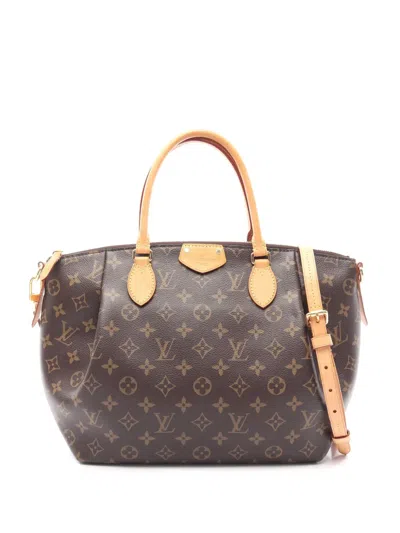 Pre-owned Louis Vuitton 2016 Monogram Turenne Mm Satchel In Brown