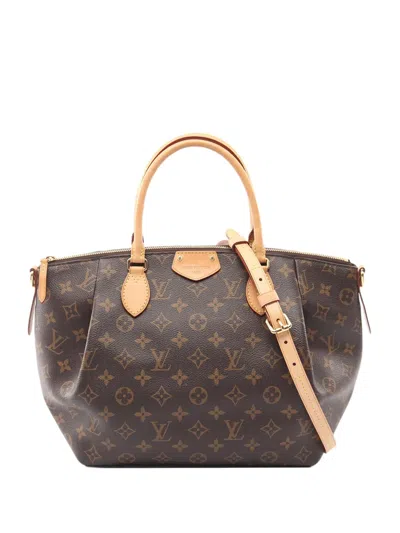 Pre-owned Louis Vuitton 2016 Monogram Turenne Mm Satchel In Brown