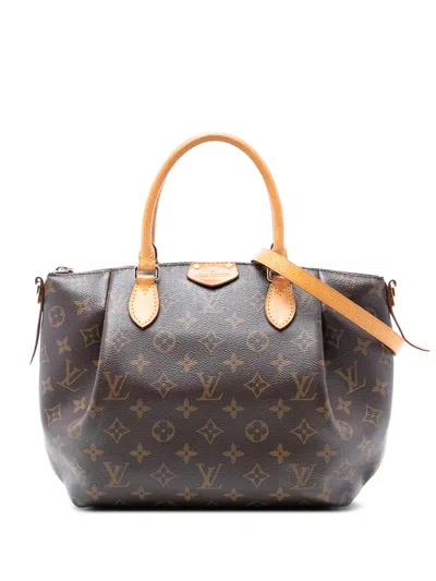 Pre-owned Louis Vuitton 2016 Monogram Turenne Pm Satchel In Brown