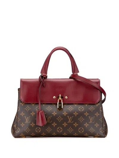 Pre-owned Louis Vuitton 2016 Monogram Venus Satchel In Red