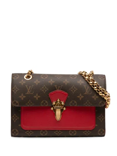 Pre-owned Louis Vuitton 2016 Monogram Victoire Shoulder Bag In Brown