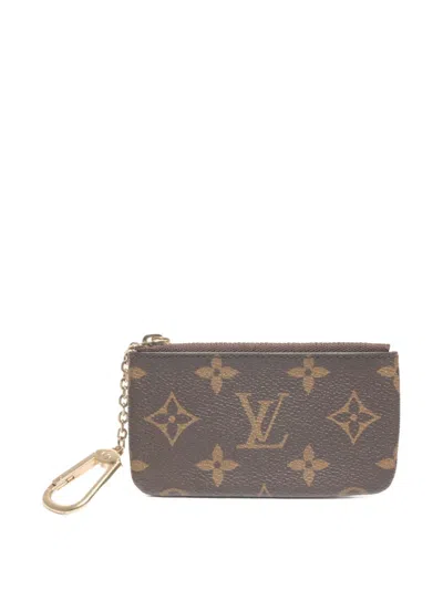 Pre-owned Louis Vuitton 2016 Monogram Zip Wallet In Brown