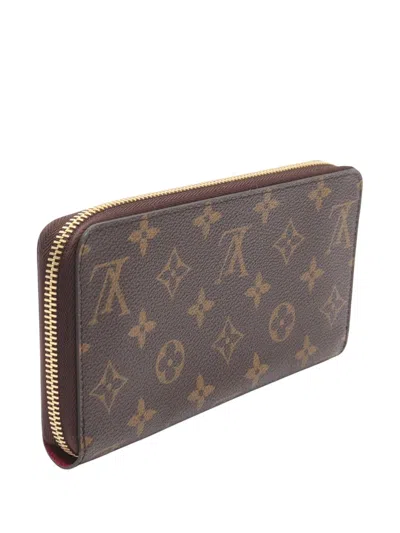 Pre-owned Louis Vuitton 2016 Monogram Zippy Wallet Long Wallets In Brown