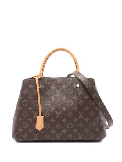 Pre-owned Louis Vuitton 2016 Montaigne Mm Tote Bag