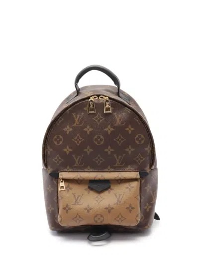 Pre-owned Louis Vuitton 2016 Palm Springs Pm Backpack In Brown