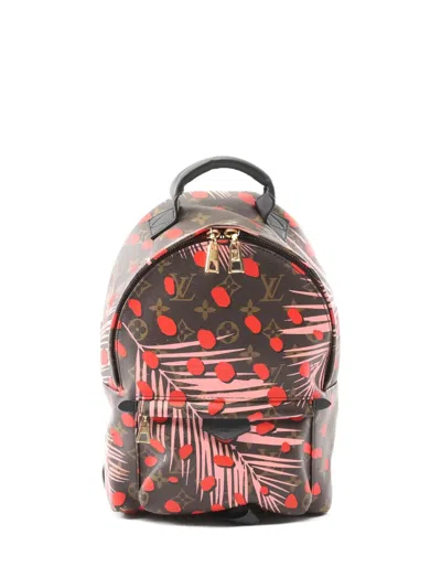 Pre-owned Louis Vuitton 2016 Palm Springs Pm Monogram Backpack In Brown