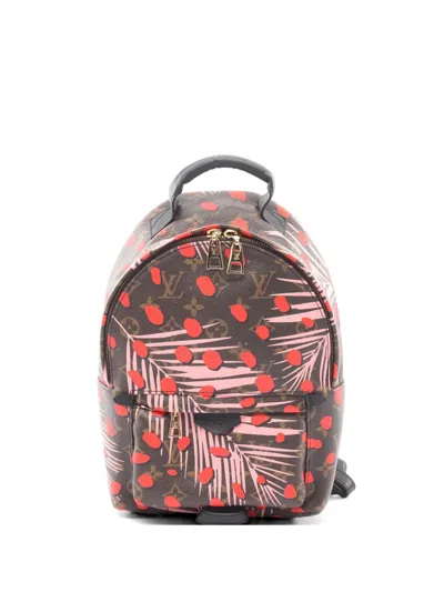 Pre-owned Louis Vuitton 2016 Palm Springs Pm Monogram Backpack In Brown