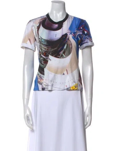 Pre-owned Louis Vuitton 2016 Printed T-shirt In Blue