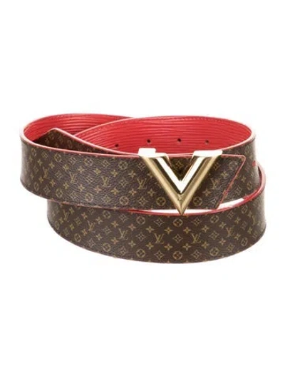 Pre-owned Louis Vuitton 2016 Reversible Belt In Multi