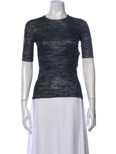 Pre-owned Louis Vuitton 2016 Silk Top In Black/metallic
