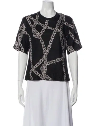 Pre-owned Louis Vuitton 2016 Silk T-shirt In Black