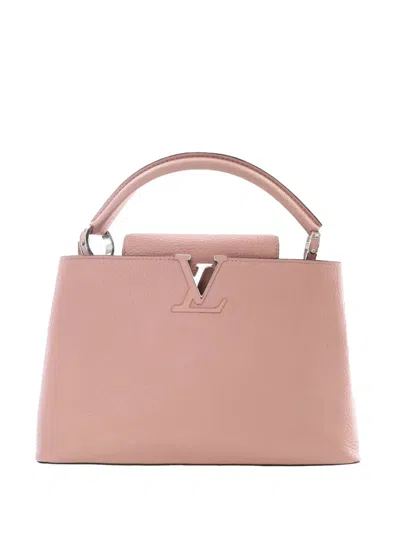 Pre-owned Louis Vuitton 2016 Taurillon Capucines Pm Satchel