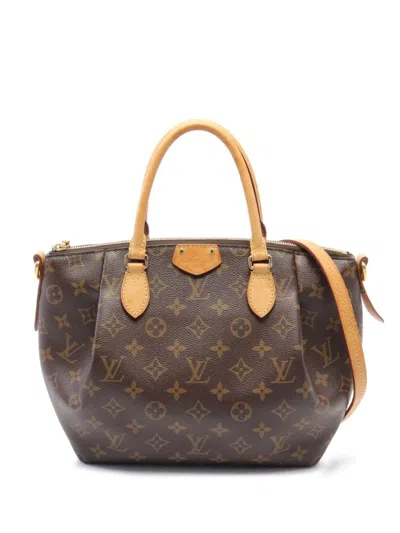 Pre-owned Louis Vuitton 2016 Turen Mm Monogram Handbag In Brown