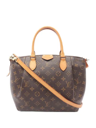 Pre-owned Louis Vuitton 2016 Turen Pm Monogram Handbag In Brown
