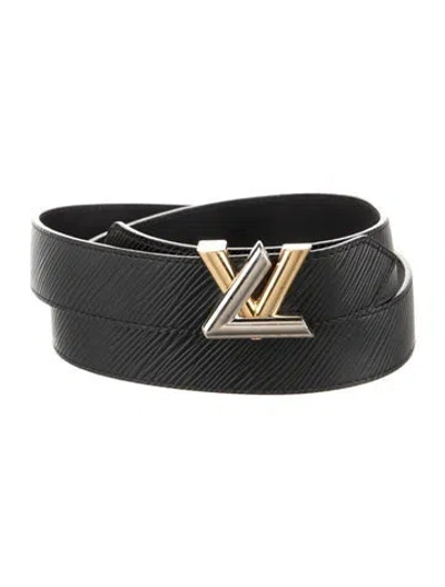Pre-owned Louis Vuitton 2016 Twist 30 Mm Belt In Black