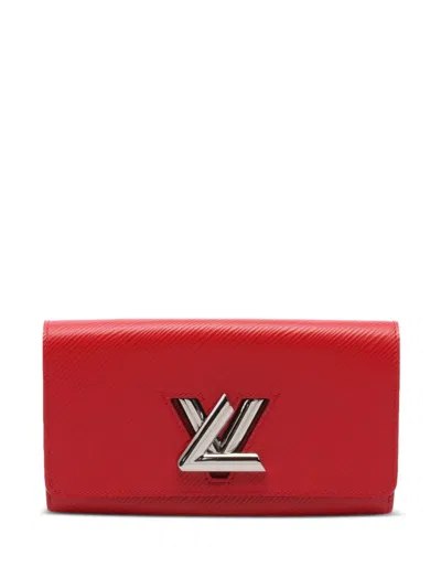 Pre-owned Louis Vuitton 2016 Twist Wallet In Red