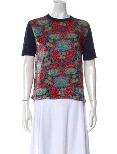 Pre-owned Louis Vuitton 2016 Velvet T-shirt In Blue