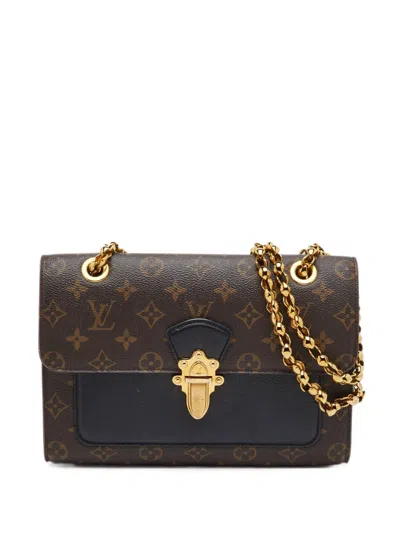 Pre-owned Louis Vuitton 2016 Victoire Monogram Shoulder Bag In Brown