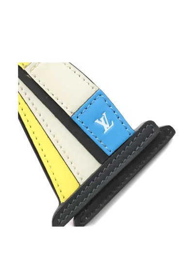 Pre-owned Louis Vuitton 2017 America's Cup Keyring In White