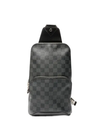 Pre-owned Louis Vuitton 2017 Avenue Sling Backpack In Black