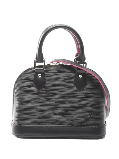 Pre-owned Louis Vuitton 2017 Bb Alma Épi-leather Tote Bag In Black