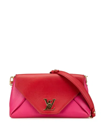 Pre-owned Louis Vuitton 2017 Bicolor Love Note Shoulder Bag In 紫色